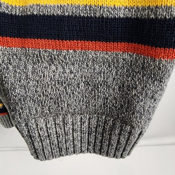 Urban Pipeline Sweater Mens Large Gray/Red Dad Cardigan Shawl Collar - Picture 5 of 8